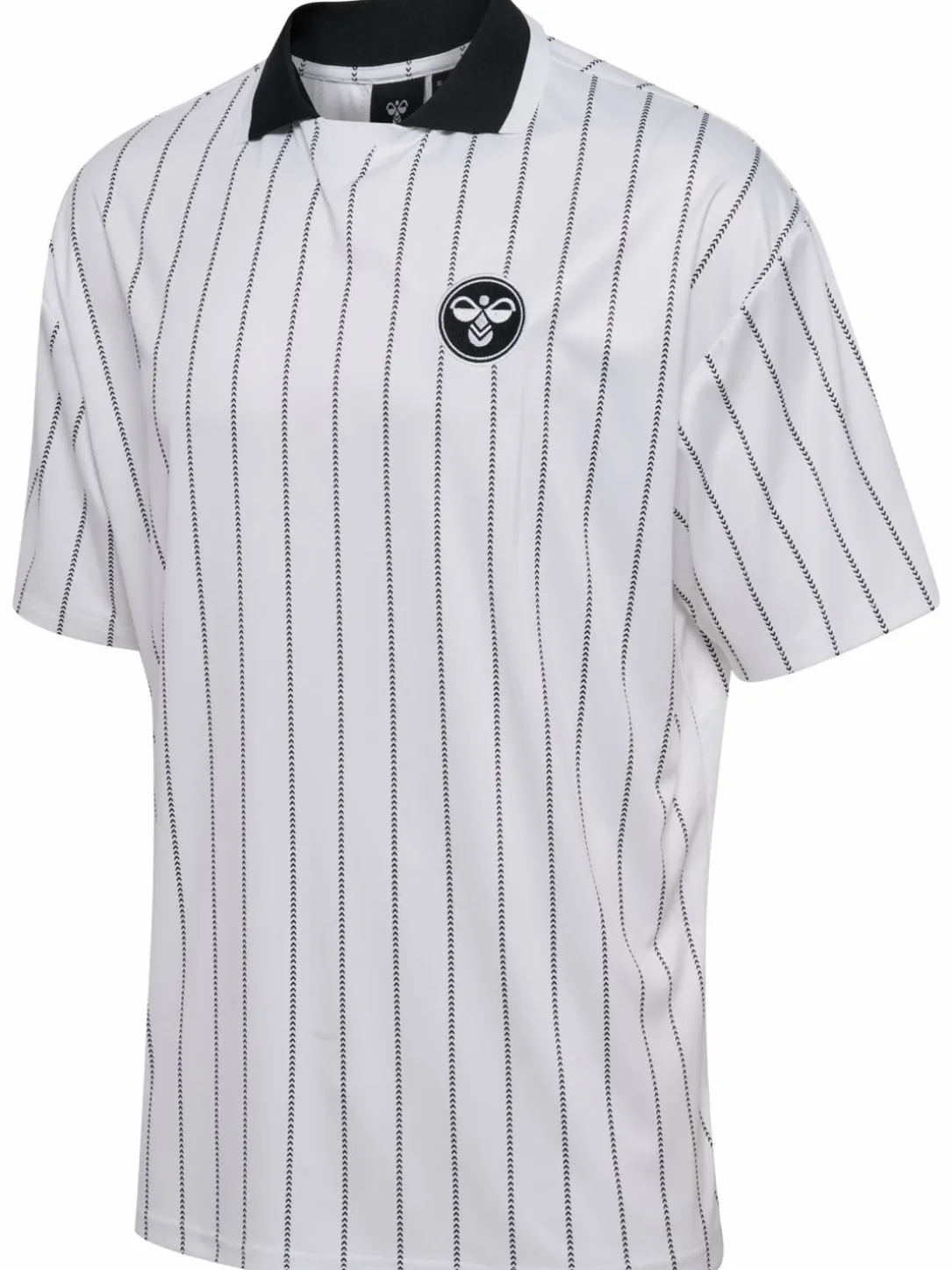 Chevron Pinstripe Polo Shirt