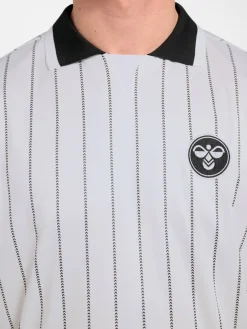 Chevron Pinstripe Polo Shirt