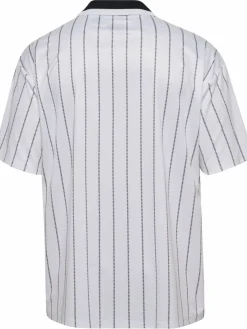 Chevron Pinstripe Polo Shirt