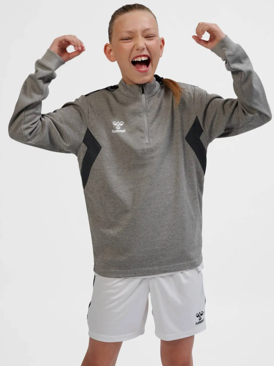 hmlAUTHENTIC HALF ZIP SWEAT KIDS