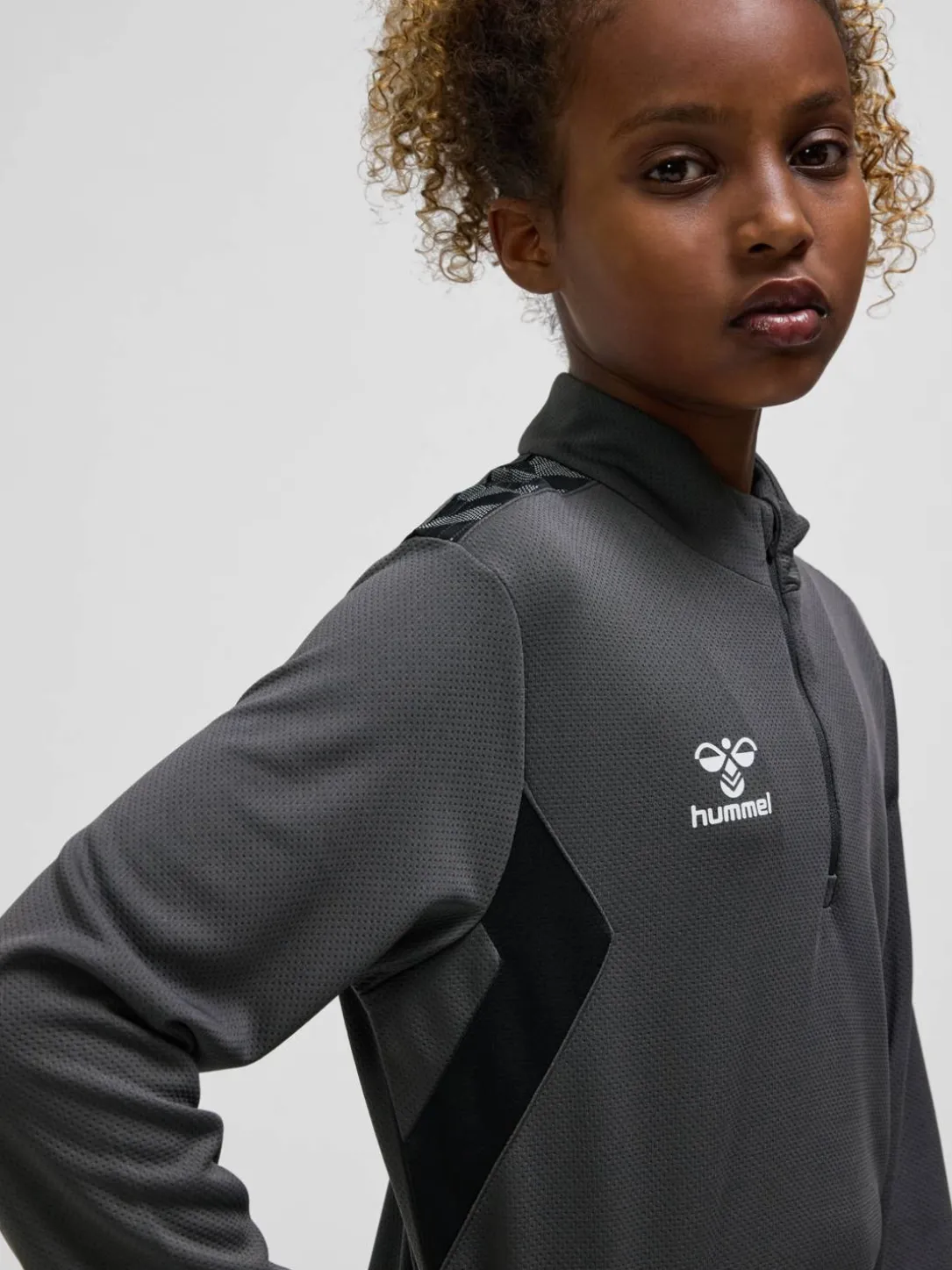 hmlAUTHENTIC HALF ZIP SWEAT KIDS