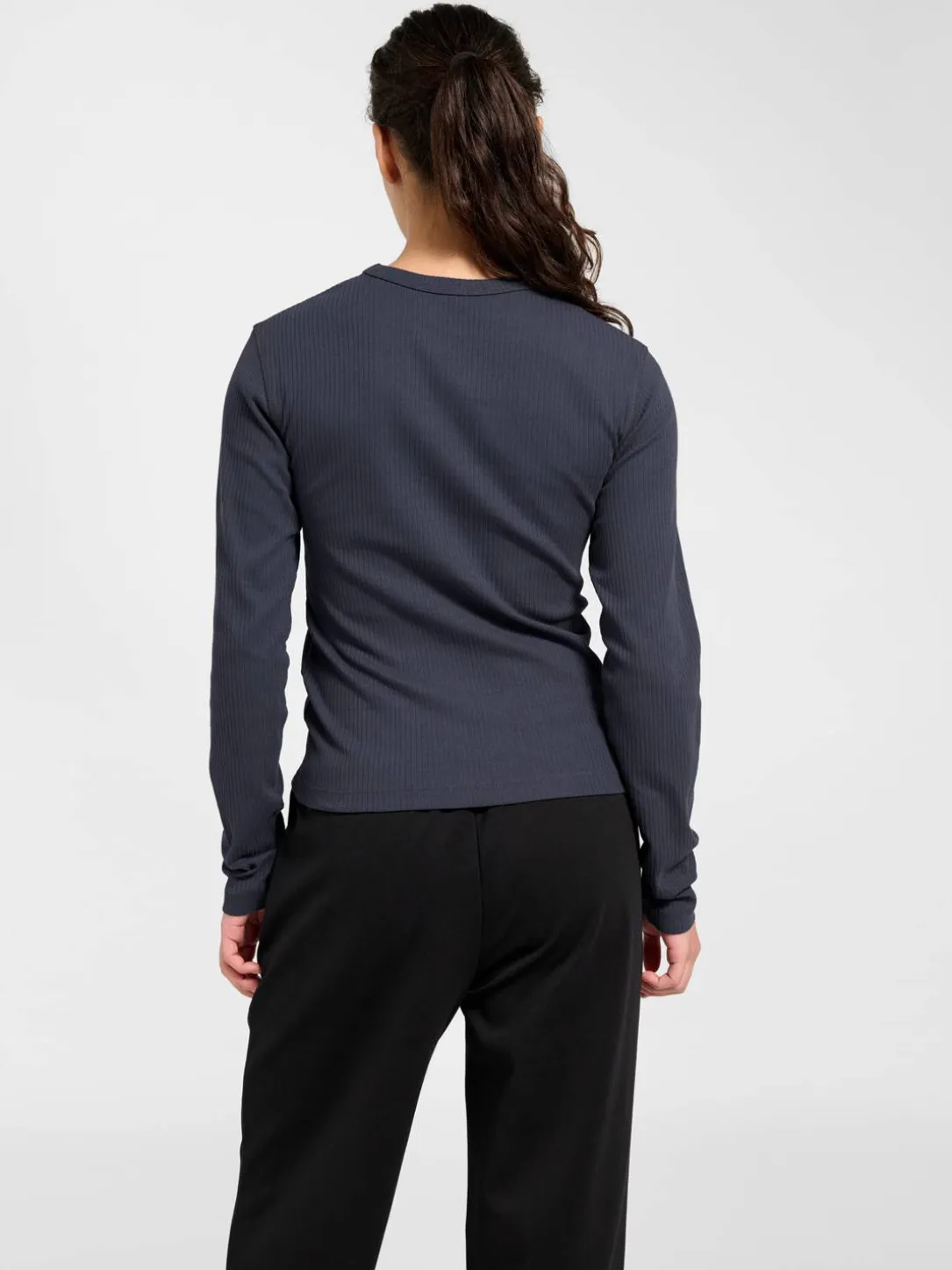 hmlFOUNDATION RIB T-SHIRT L/S