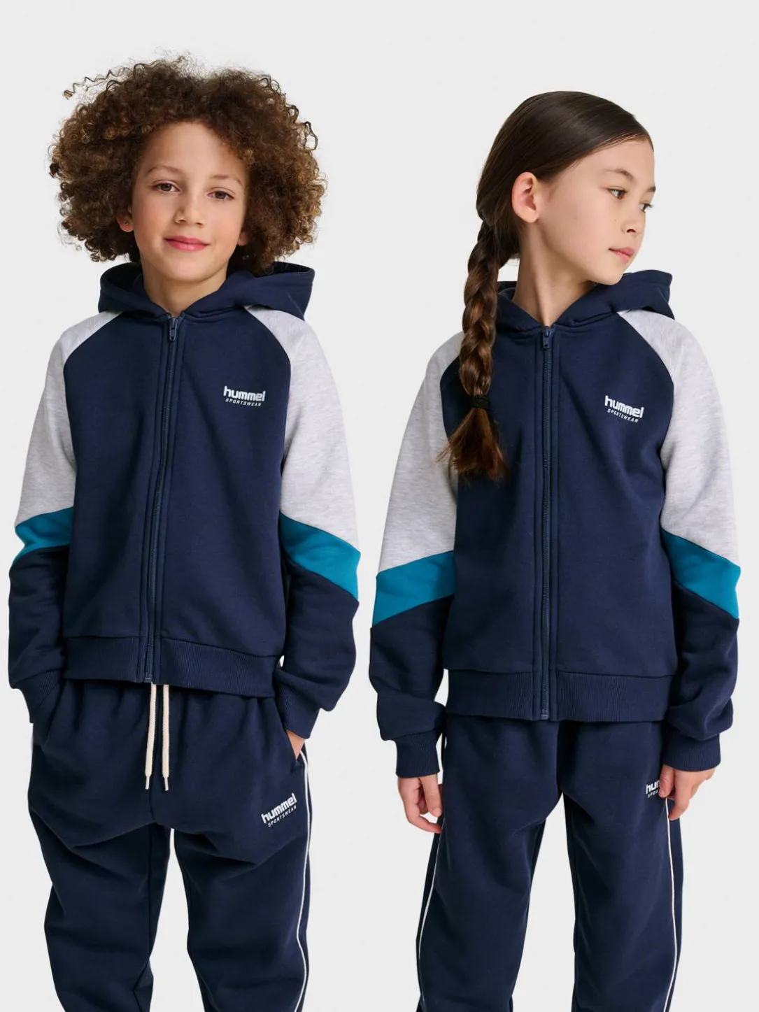 hmlJR LOOSE BLOCKED ZIP HOODIE