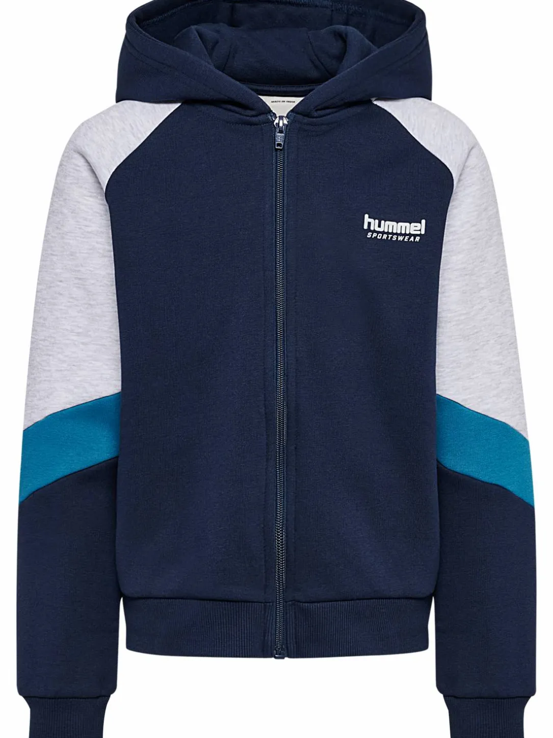 hmlJR LOOSE BLOCKED ZIP HOODIE