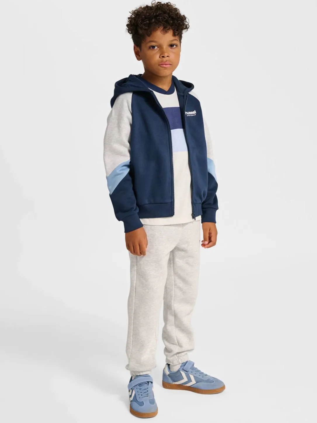 hmlJR LOOSE BLOCKED ZIP HOODIE