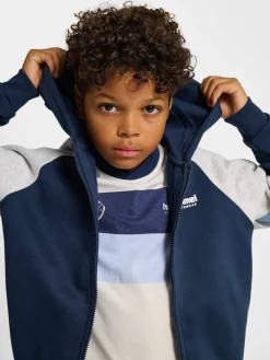 hmlJR LOOSE BLOCKED ZIP HOODIE