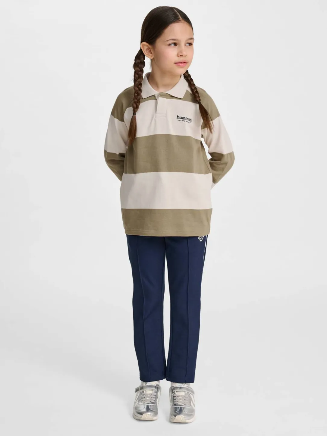 hmlJR LOOSE STRIPED POLO L/S