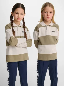 hmlJR LOOSE STRIPED POLO L/S