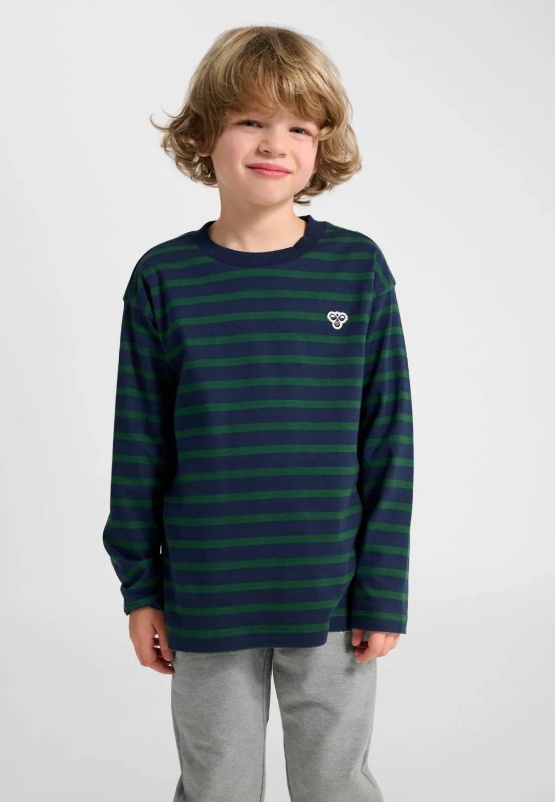 hmlJR LOOSE STRIPE T-SHIRT L/S BEE
