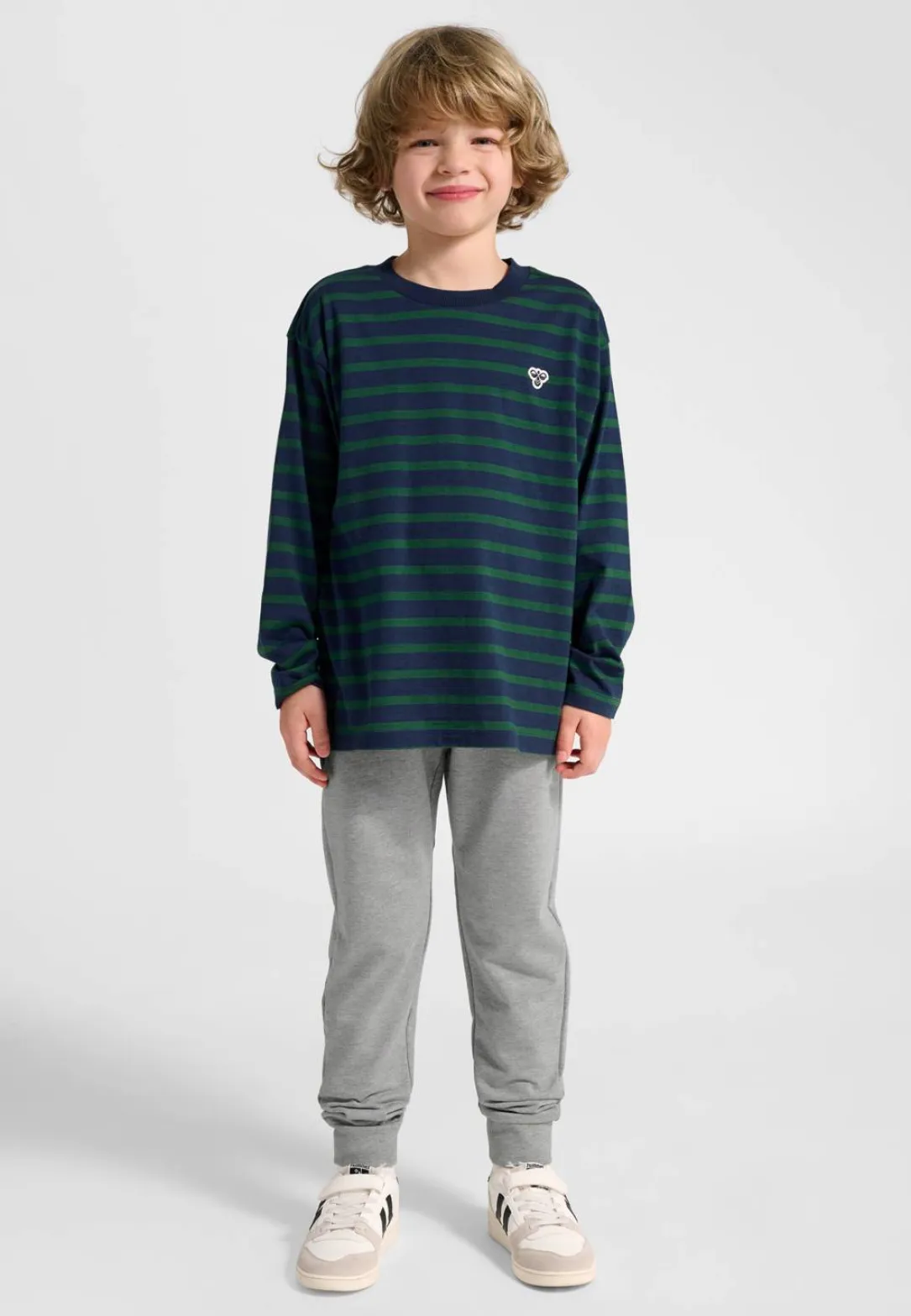 hmlJR LOOSE STRIPE T-SHIRT L/S BEE