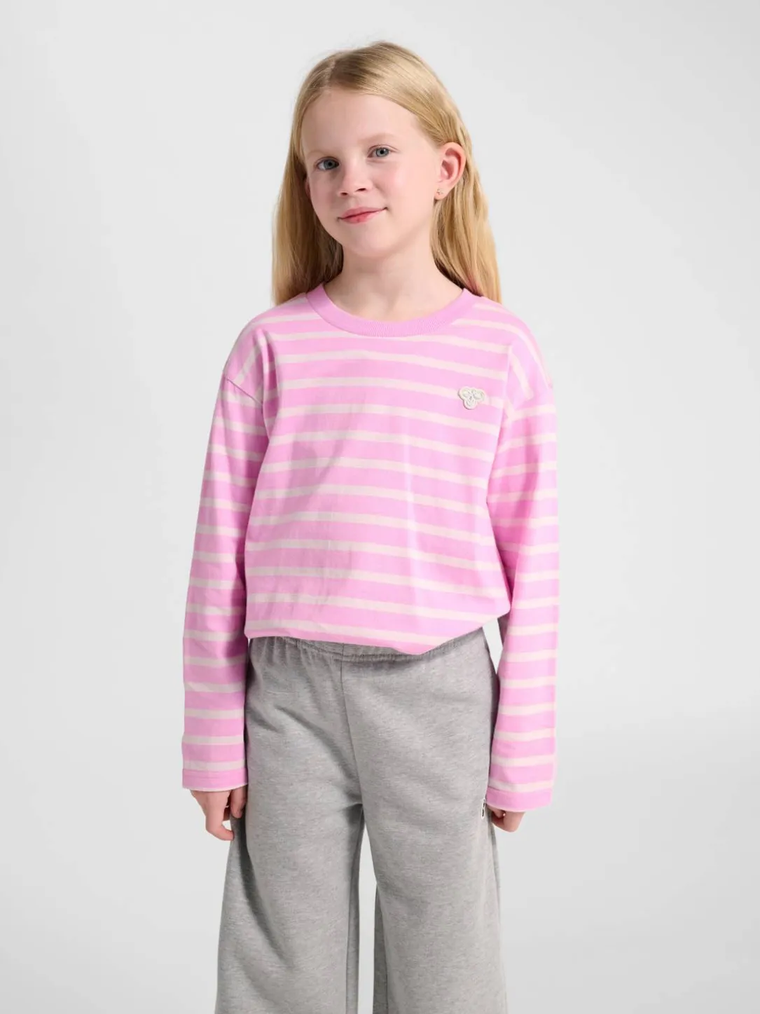 hmlJR LOOSE STRIPE T-SHIRT L/S BEE