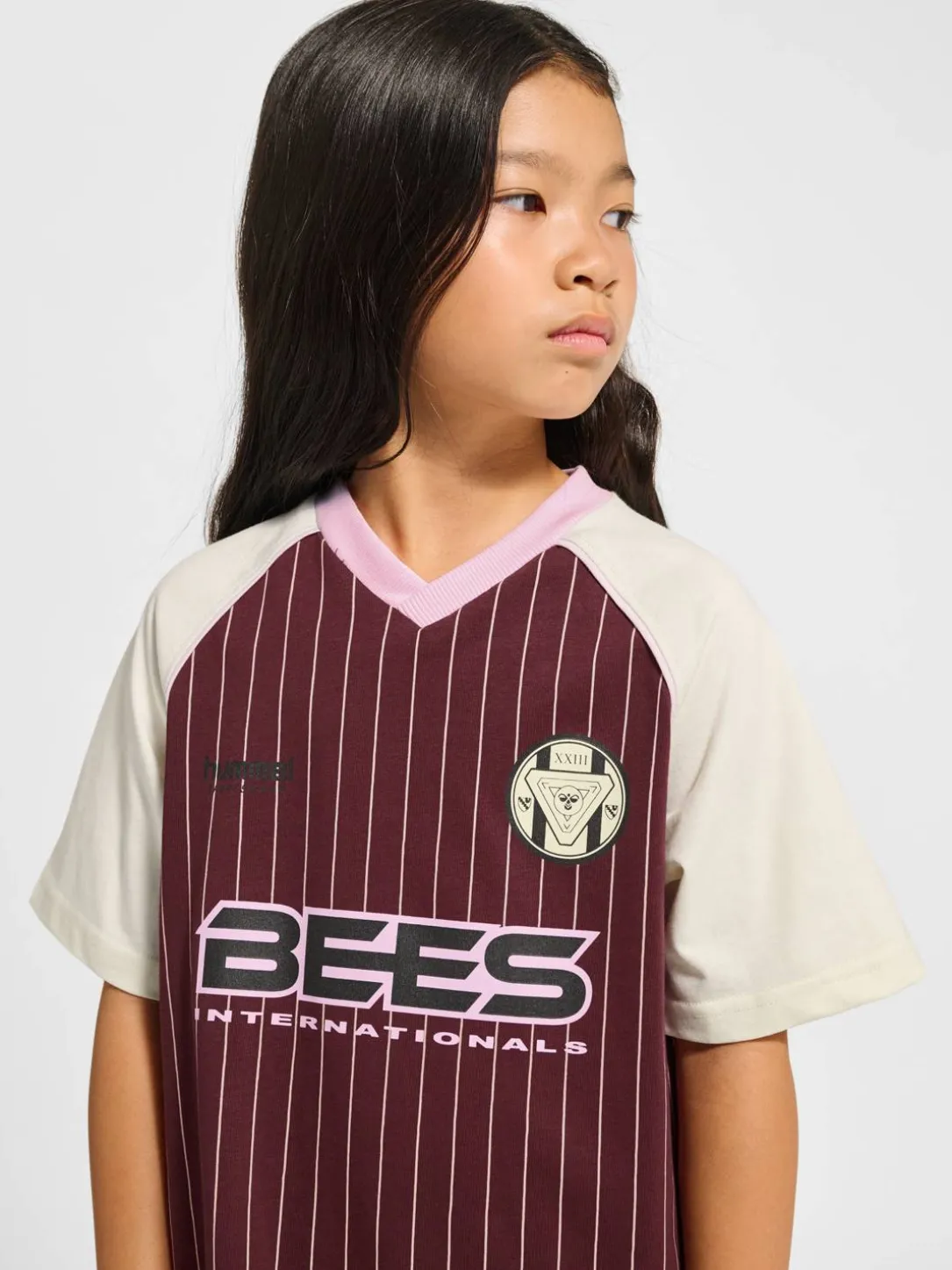 hmlJR LOOSE V-NECK BEES DRESS S/S