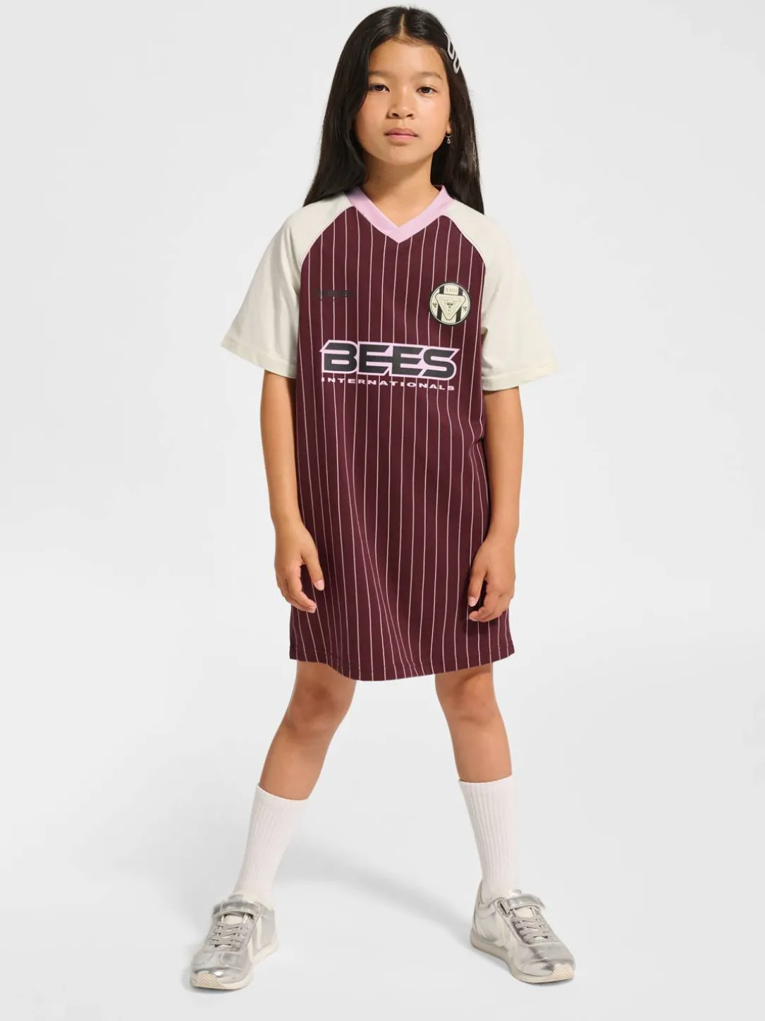 hmlJR LOOSE V-NECK BEES DRESS S/S