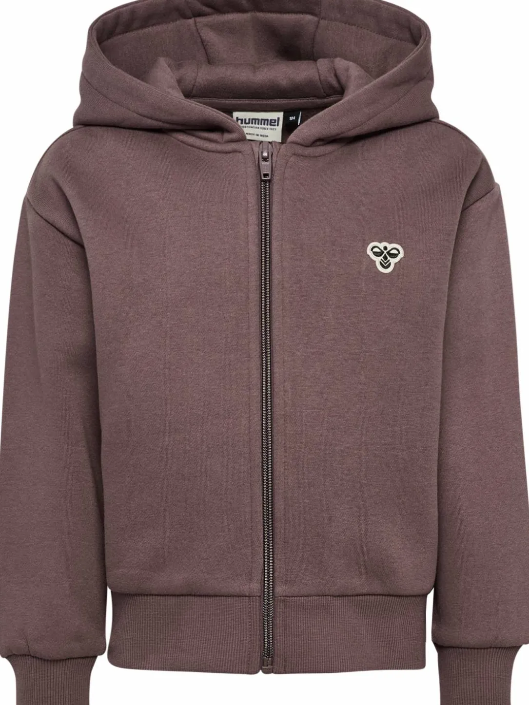 hmlJR LOOSE ZIP HOODIE BEE