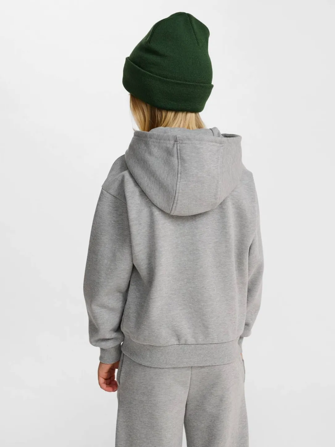 hmlJR LOOSE ZIP HOODIE BEE