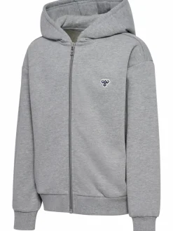 hmlJR LOOSE ZIP HOODIE BEE