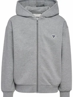 hmlJR LOOSE ZIP HOODIE BEE