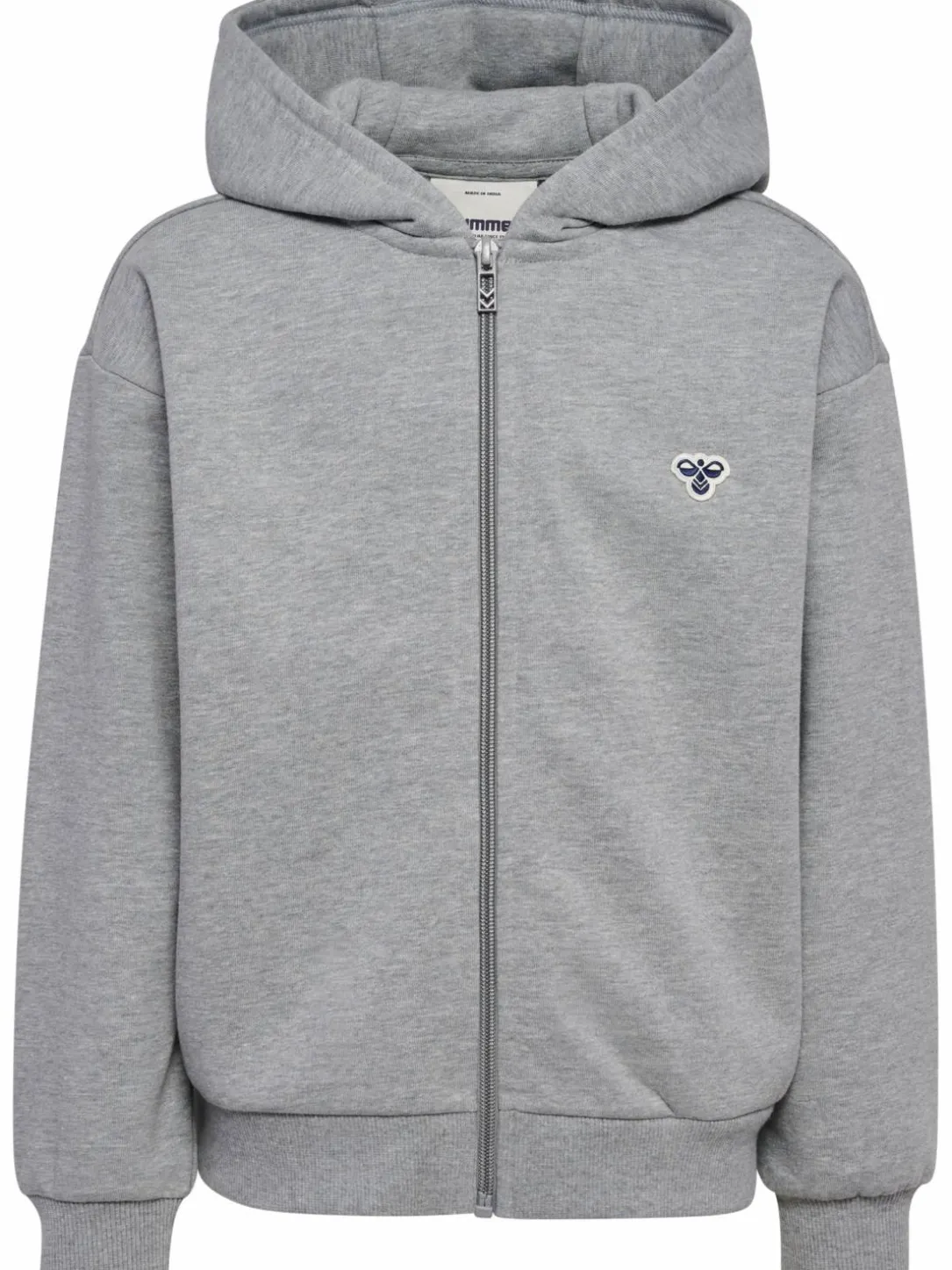 hmlJR LOOSE ZIP HOODIE BEE