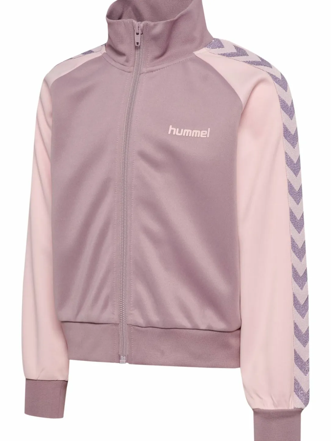 hmlJR REG POLY TAPE ZIP JACKET
