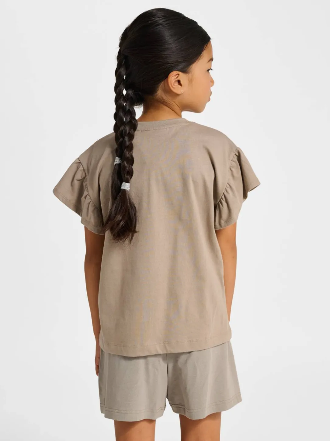 hmlJR RUFFLE T-SHIRT SS BIG BEE