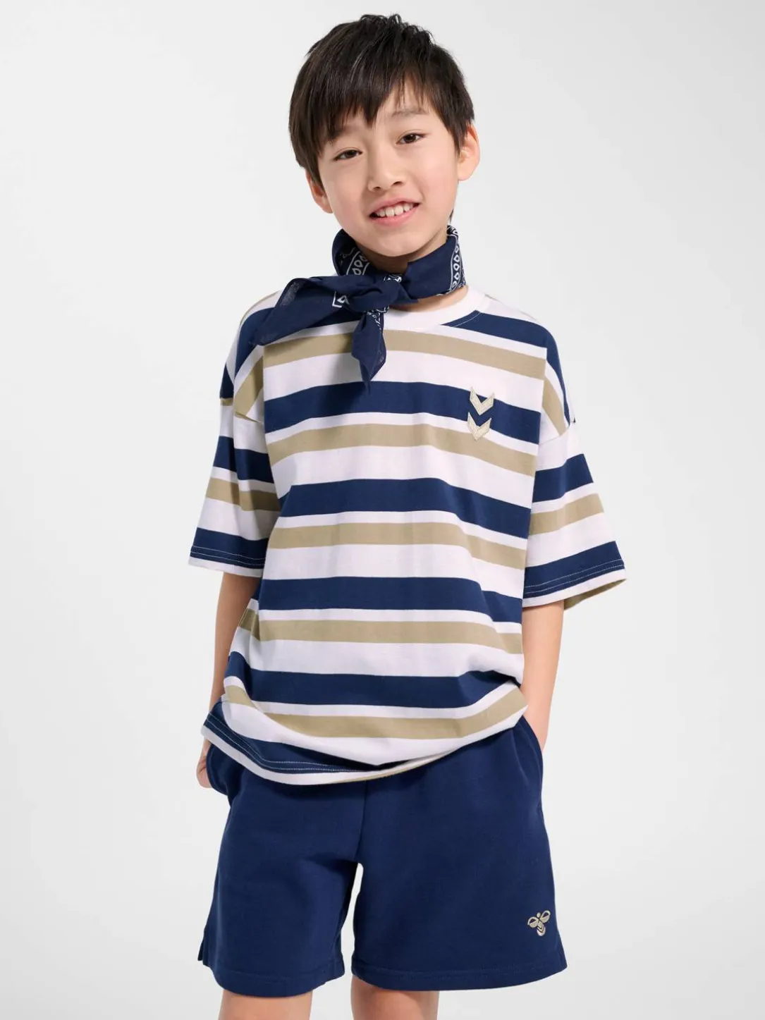 hmlJR SILLY S/S BOXY T-SHIRT STRIPE