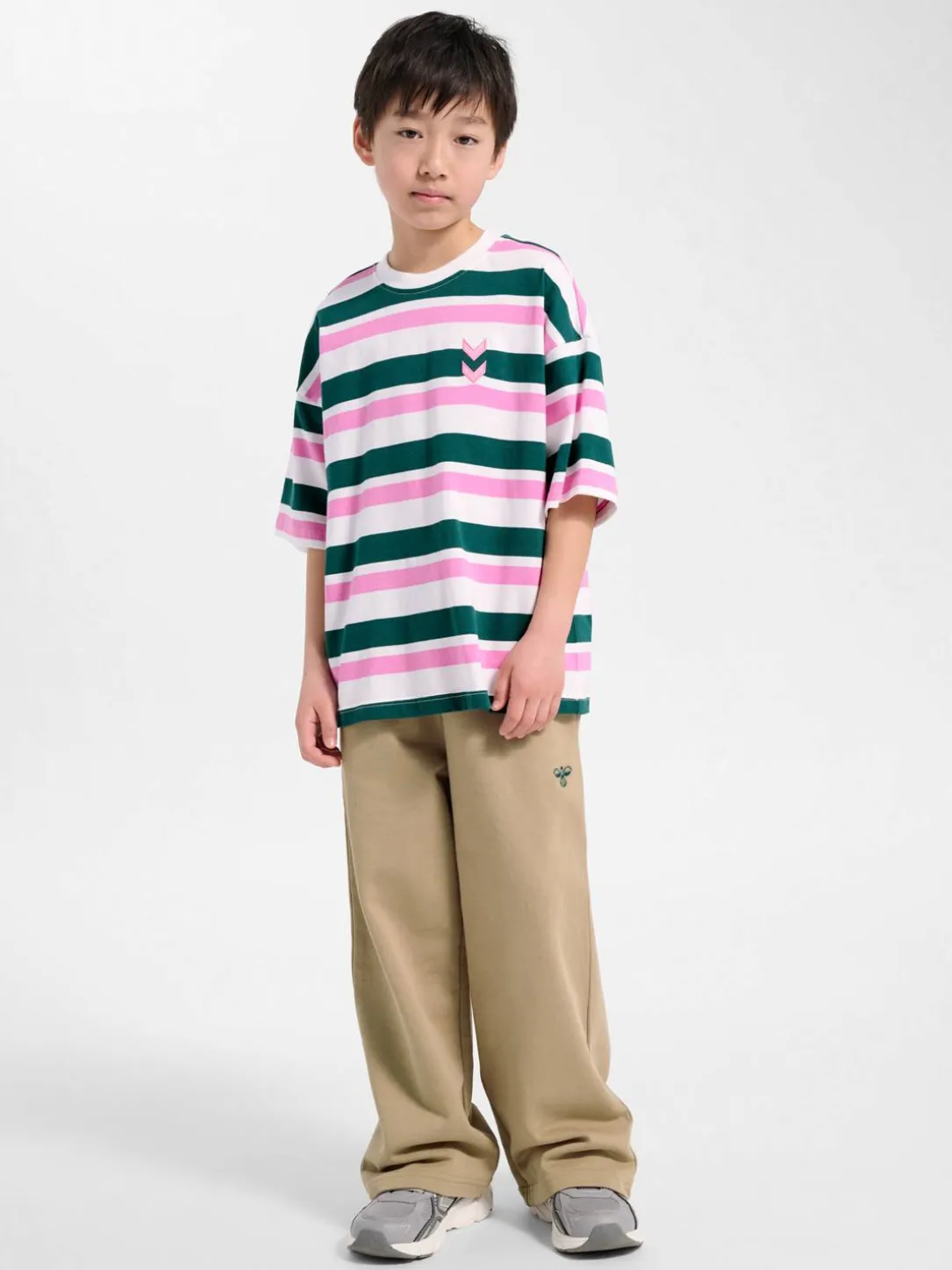 hmlJR SILLY S/S BOXY T-SHIRT STRIPE