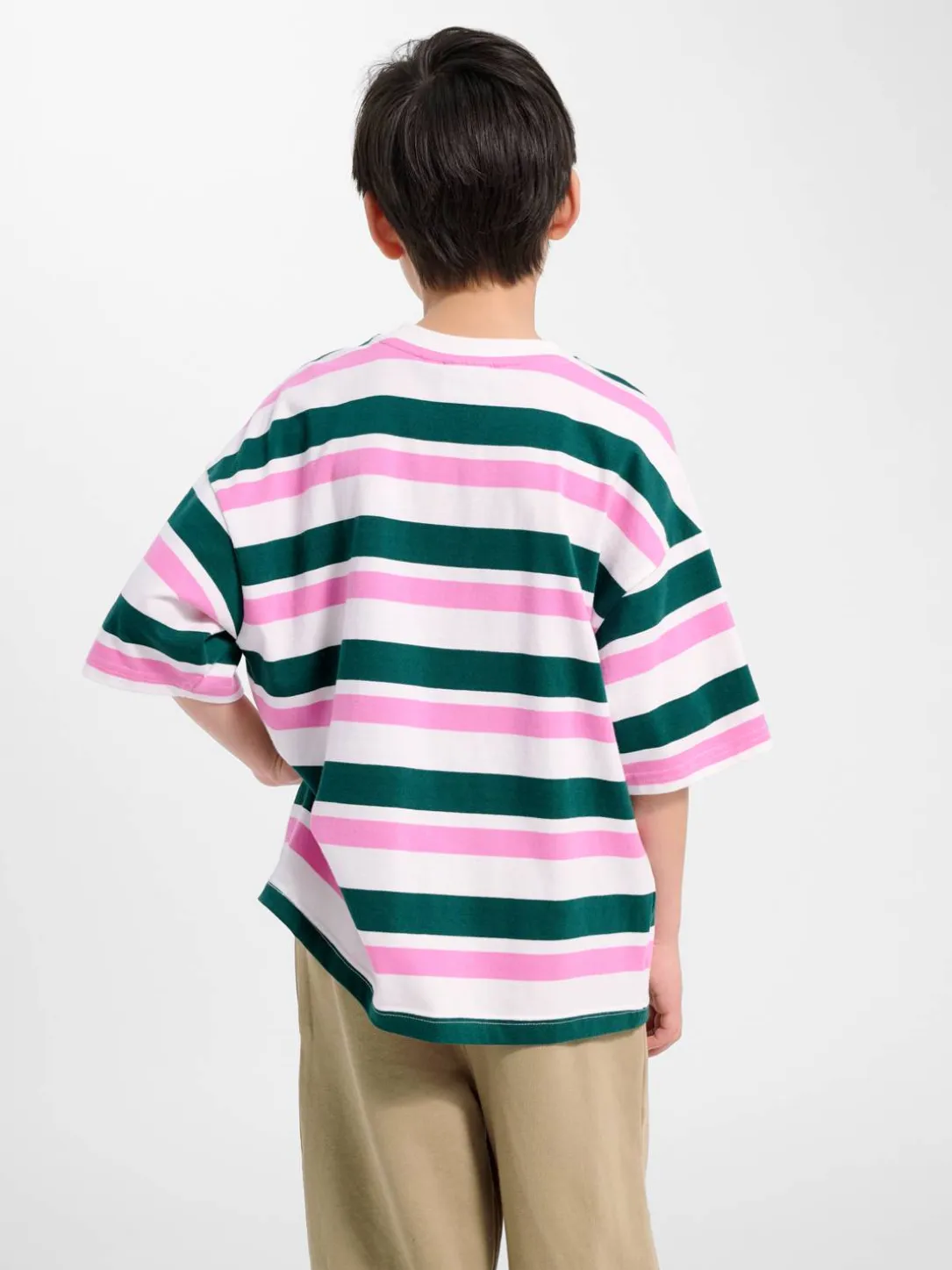 hmlJR SILLY S/S BOXY T-SHIRT STRIPE