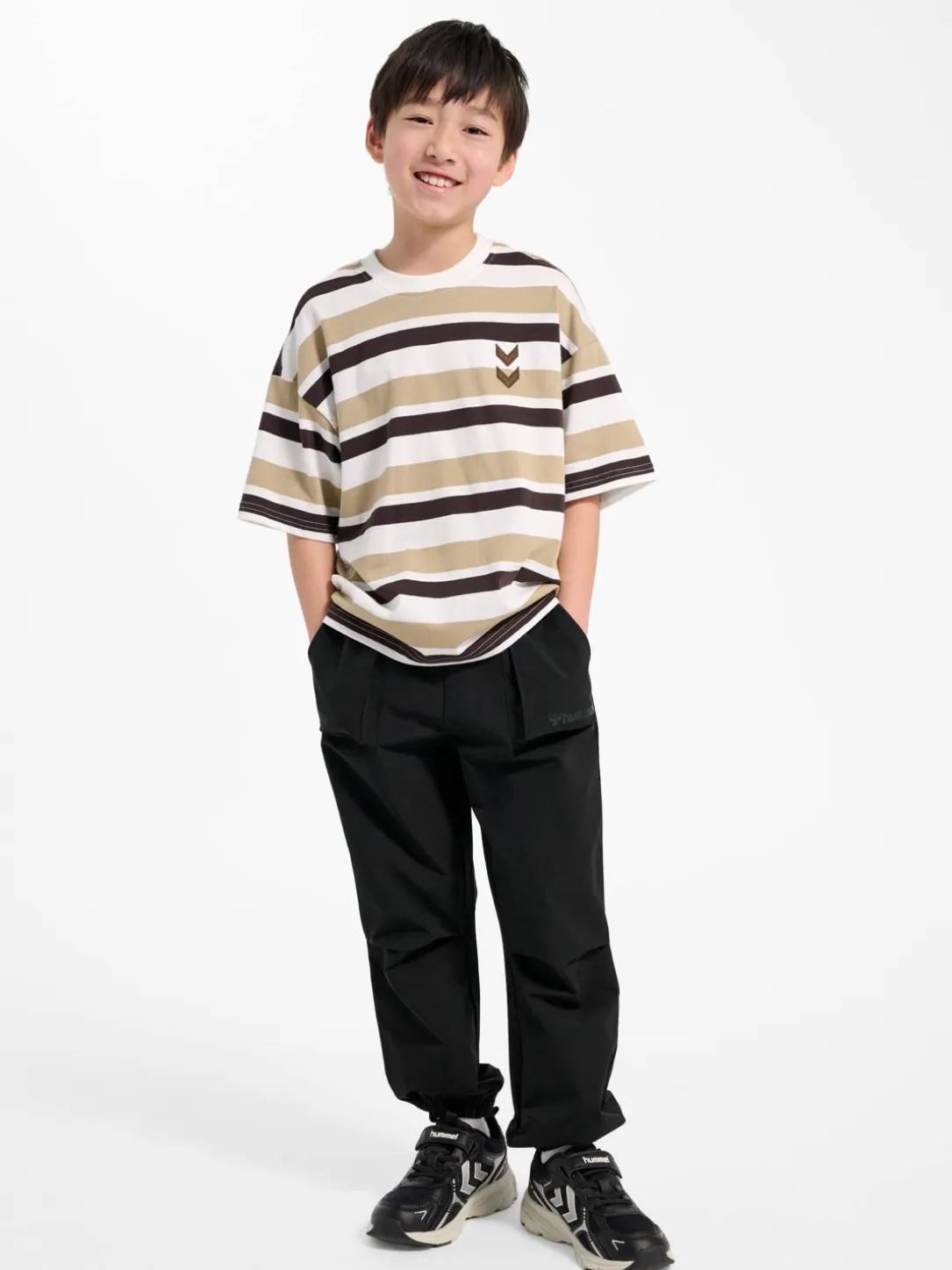 hmlJR SILLY S/S BOXY T-SHIRT STRIPE