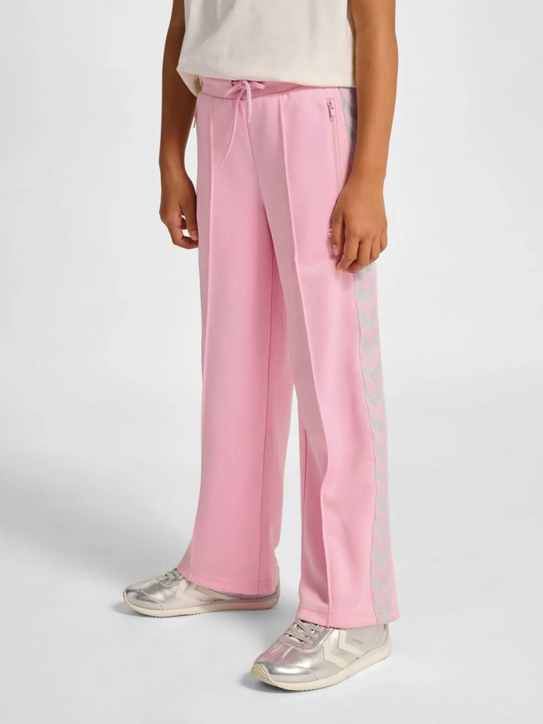 hmlJR WIDE LEG POLY TAPE PANTS