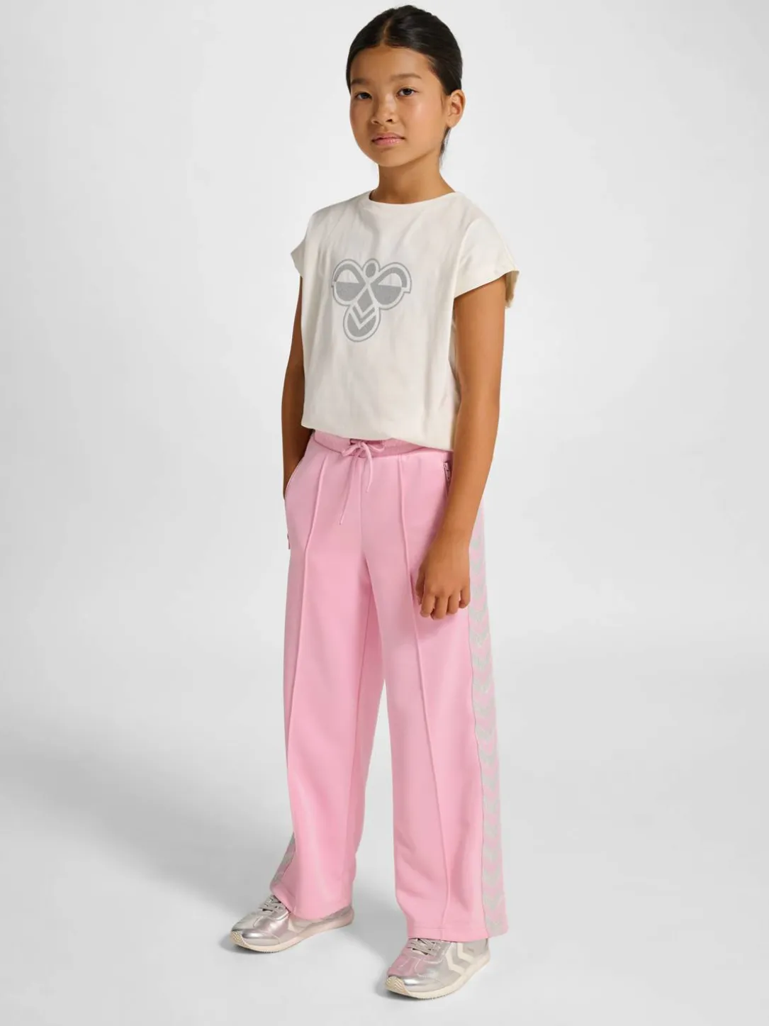 hmlJR WIDE LEG POLY TAPE PANTS