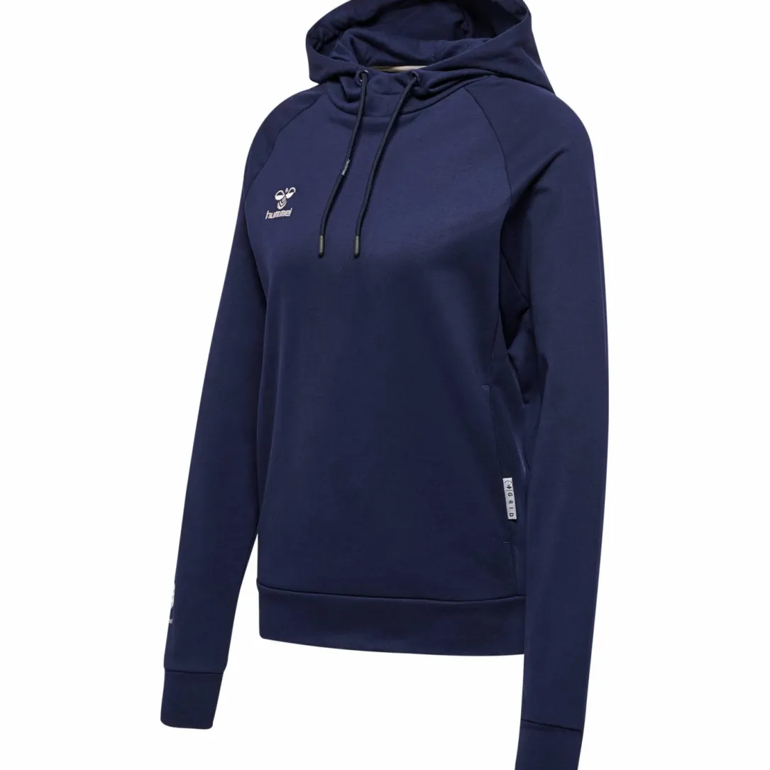 hmlMOVE GRID COTTON HOODIE WOMAN