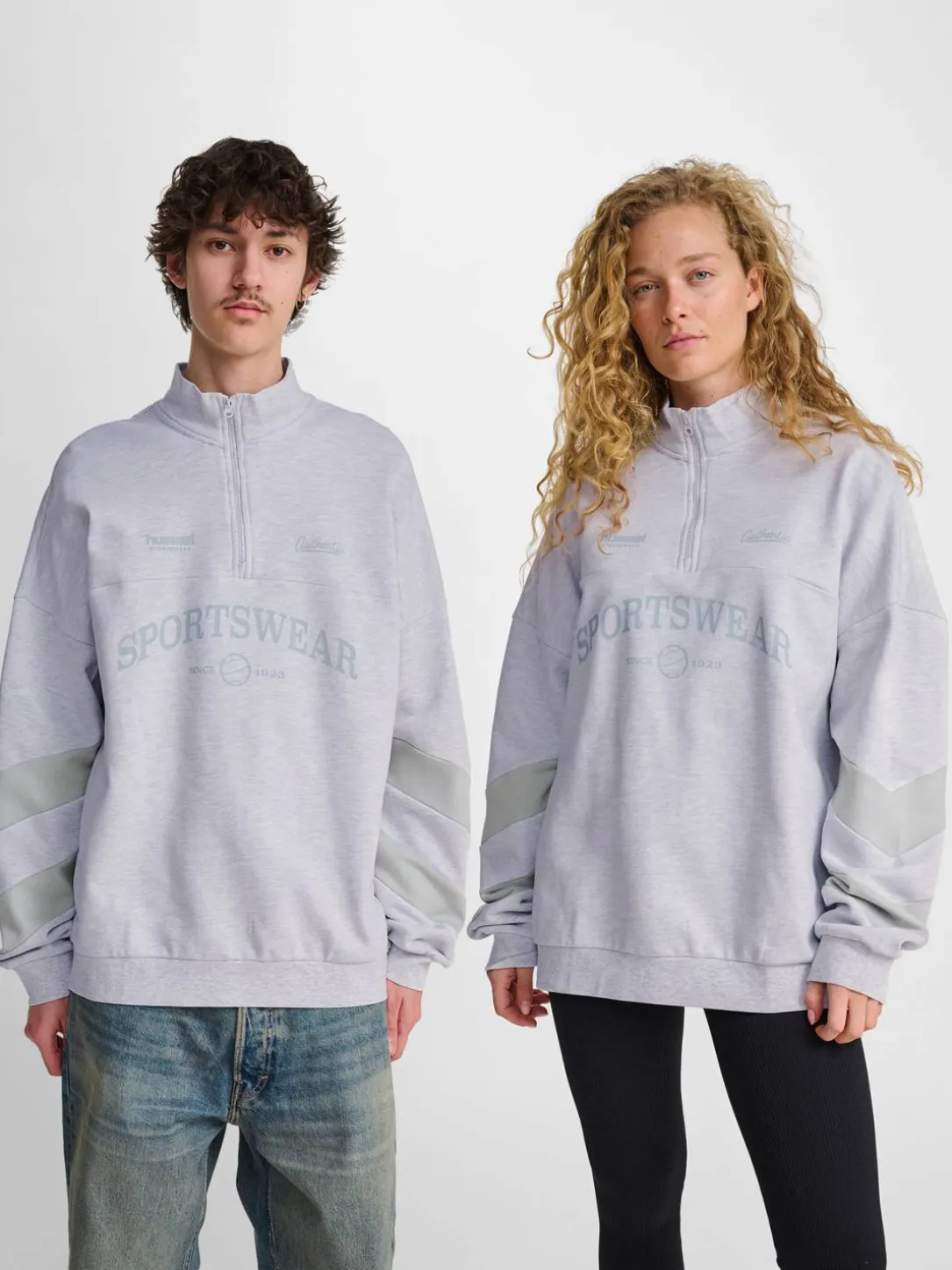 hmlOVERSIZED HALFZIP SW