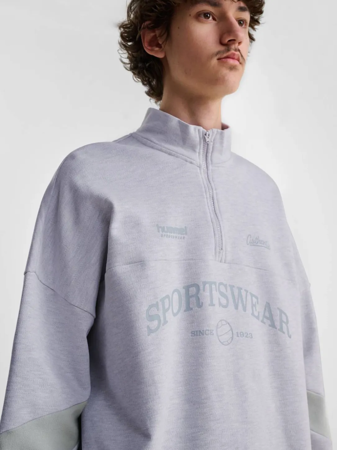 hmlOVERSIZED HALFZIP SW