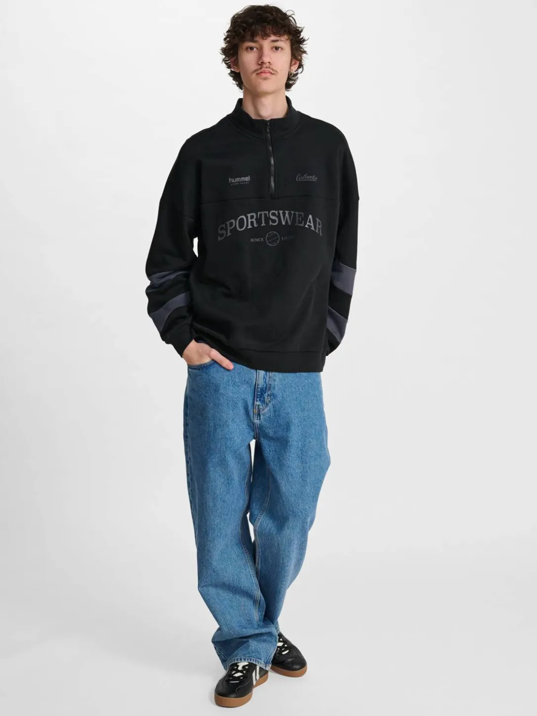 hmlOVERSIZED HALFZIP SW