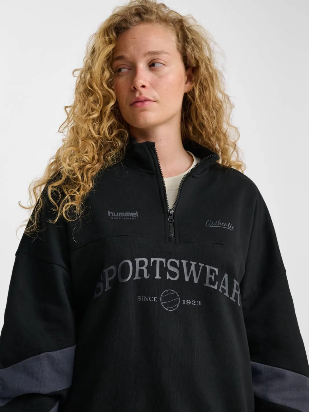hmlOVERSIZED HALFZIP SW