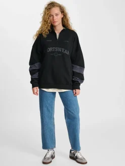 hmlOVERSIZED HALFZIP SW