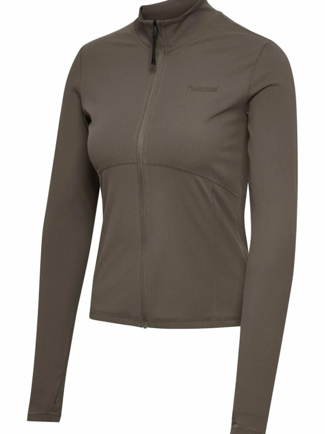 hmlPRIMA W RIB ZIP BLOUSE