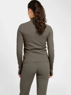 hmlPRIMA W RIB ZIP BLOUSE