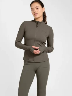 hmlPRIMA W RIB ZIP BLOUSE