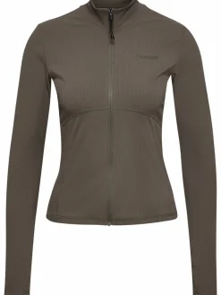 hmlPRIMA W RIB ZIP BLOUSE