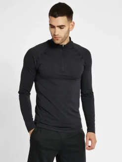 hmlSTROKE SEAMLESS HALF ZIP